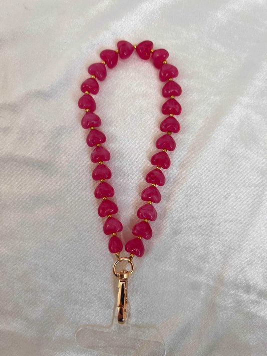 Telefoonkoord hartjes glas | Verschillende Varianten